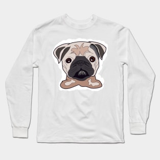 Cute baby pug face Long Sleeve T-Shirt